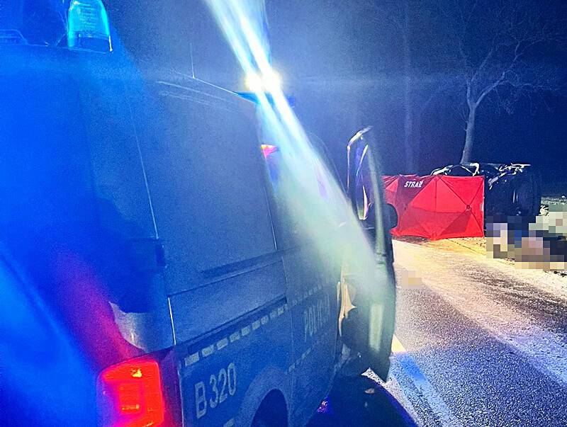 Śmiertelny wypadek na DW 345 między Bartoszówkiem a Lusiną