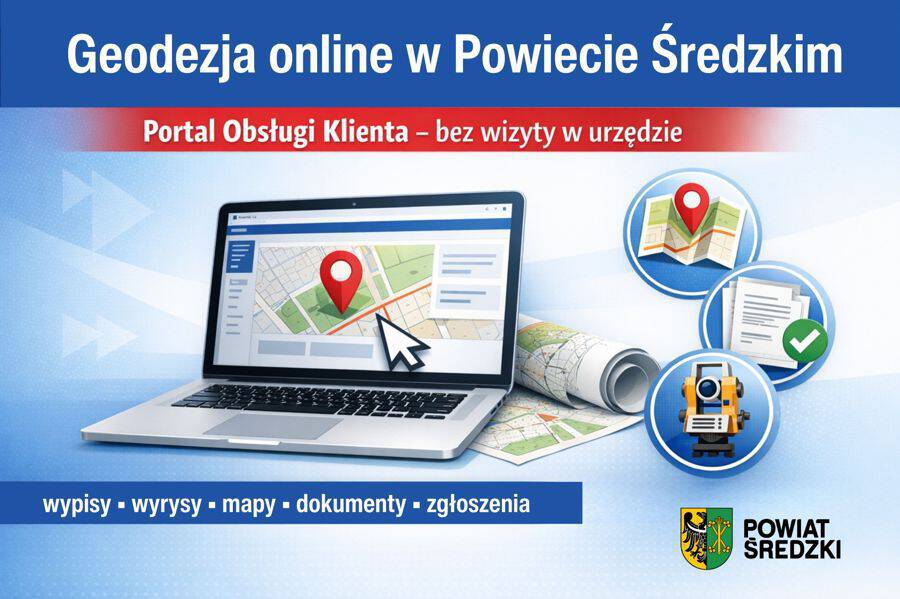 Geodezja online w Powiecie Średzkim