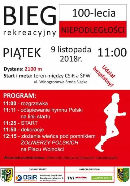 Plakat bieg11listopada www