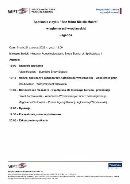 bez mikro nie ma makro agenda spotkania sroda slaska 21.06.2023 3