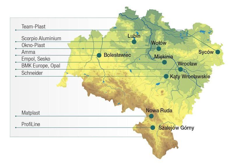 mapka dolnoslaskie