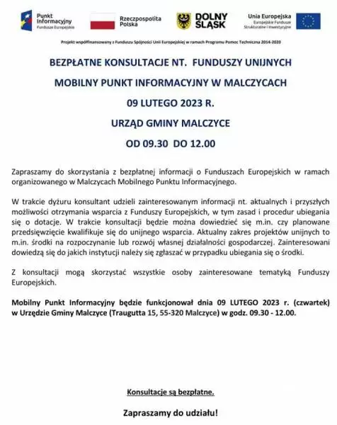 mpi malczyce tresc ogloszenia