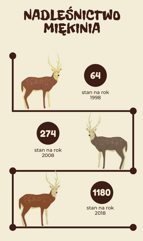 nadlesnictwo miekinia jelen