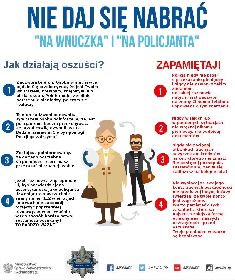 senior oszust plakat