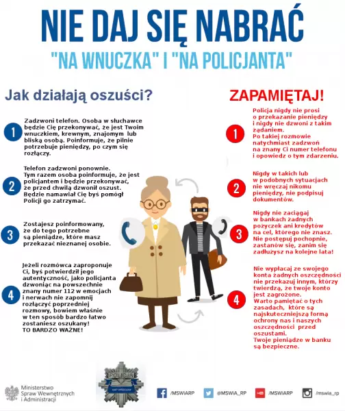 senior oszust plakat