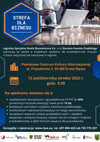 strefa dla biznesu plakat sroda slaska