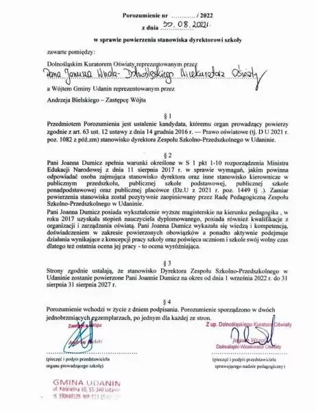 udanin porozumienie 1