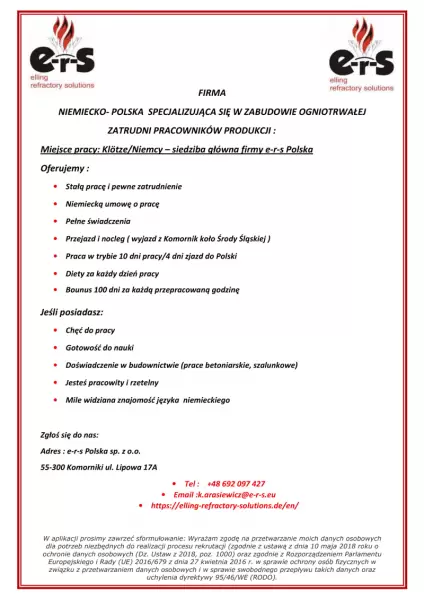 ulotka praca a4 produkcja 1