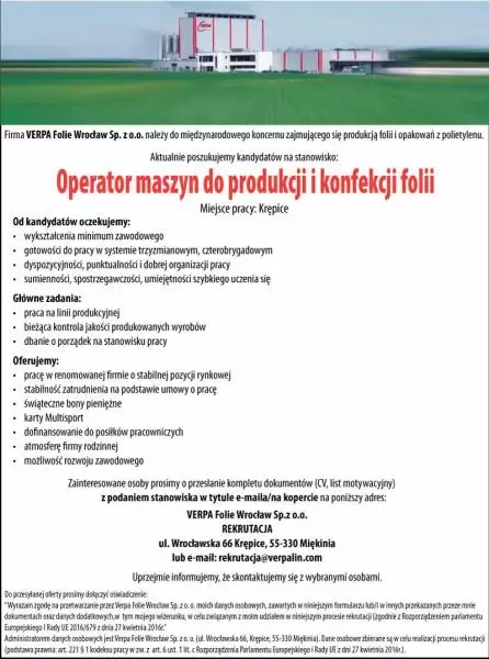 verpa 12 mod operator maszyn