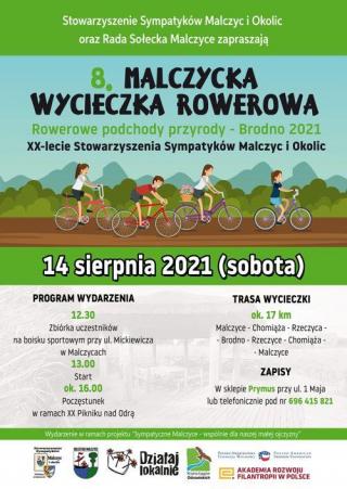 Malczycka Wycieczka Rowerowa już 14 sierpnia!