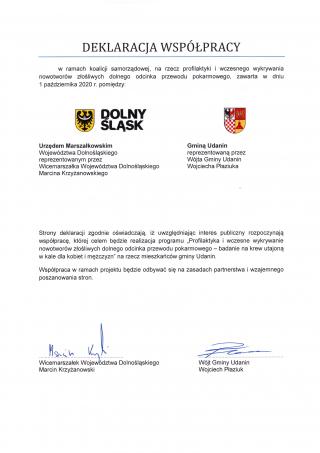 Konferencja prasowa w Udaninie