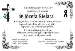 Kondolencje dla Rodziny i Bliskich śp. Józefa Kielara
