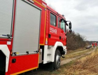 Pożar baraku mieszkalnego i kolizja, w której poszkodowana została 1 osoba [raport strażaków]