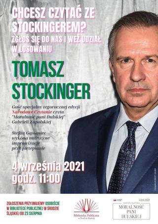 Tomasz Stockinger gościem tegorocznego Narodowego Czytania w średzkiej bibliotece