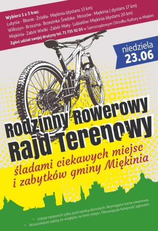Gmina Miękinia zaprasza na Rodzinny Rowerowy Rajd Terenowy