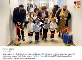 Wójt gminy Udanin zaprasza na wirtualny spacer po oddziale przedszkolnym