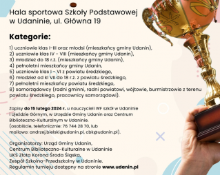 Turniej warcabowy o Puchar Wójta Gminy Udanin