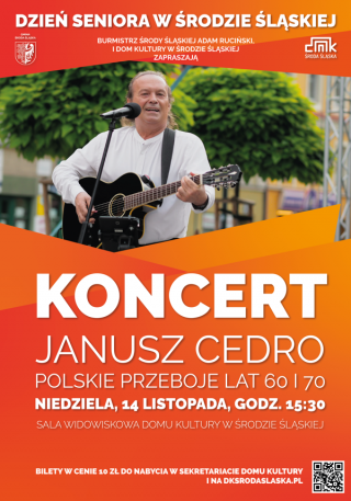 Koncert Janusza Cedro z okazji Dnia Seniora w Środzie Śląskiej