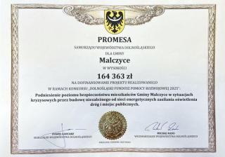 Nowe światło dla mieszkańców – Gmina Malczyce inwestuje w bezpieczeństwo