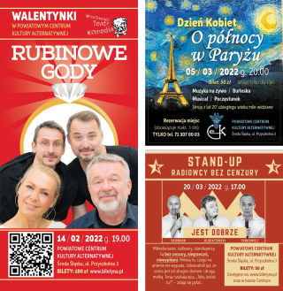Zapraszamy na wydarzenia w powiatowym centrum kultury!