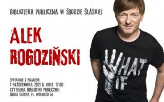 Pisarz Alek Rogoziński odwiedzi średzką bibliotekę