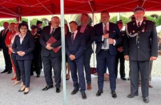 Wójt Gminy Udanin na strażackich i wojskowych uroczystościach