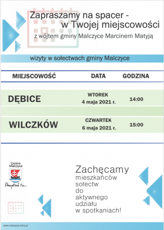Marcin Matyja z wizytą w kolejnych miejscowościach