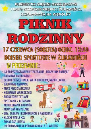 Piknik Rodzinny w Żurawińcu z wieloma atrakcjami!