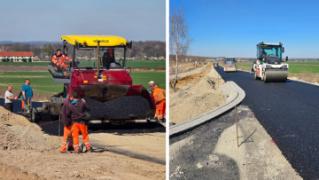Nabierają tempa prace przy budowie ulicy Jabłkowej w Środzie Śląskiej