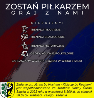 KS Skarby Środa Śląska zaprasza dzieci na kolejne zajęcia piłkarskie