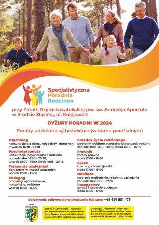 Specjalistyczna Poradnia Rodzinna przy parafii pw. św. Andrzeja Apostoła w Środzie Śląskiej