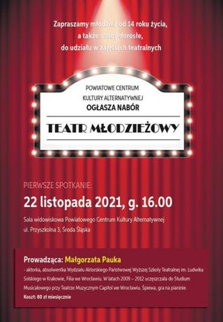 Rozpoczęły się zapisy do Młodzieżowego Teatru w CeKA