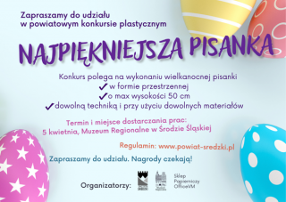 Konkurs plastyczny na najpiękniejszą pisankę