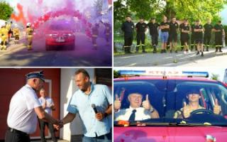 Uroczyste powitanie nowego samochodu dla OSP Udanin