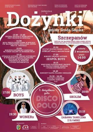 Dożynki Gminne w Szczepanowie z Galą Disco Polo. Gwiazdą zespół Boys!
