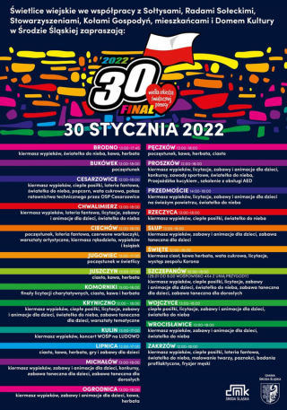 ZAGRAJCIE Z NAMI W 30. FINALE WOŚP! Sztab DK Środa Śląska i świetlice wiejskie dla WOŚP