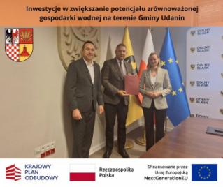 Ponad 1,2 mln zł na poprawę gospodarki wodnej gminy Udanin