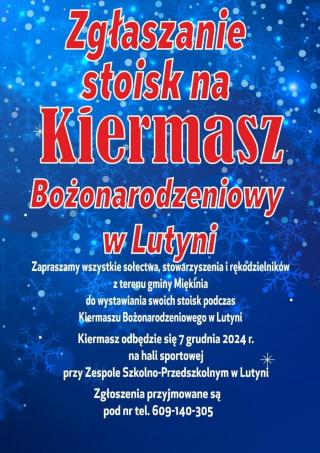 Zaproszenie do zgłaszania stoisk na Kiermasze Bożonarodzeniowe w gminie Miękinia