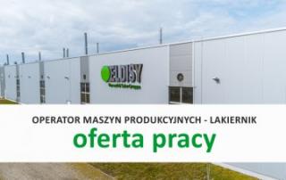 Pracuj w Eldisy na stanowisku: OPERATOR MASZYN PRODUKCYJNYCH - LAKIERNIK