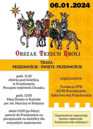 Orszak Trzech Króli na trasie Przedmoście - Święte