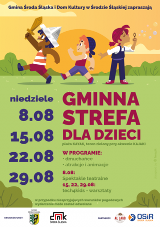 W niedzielę zapraszamy na Gminną strefę dla dzieci!