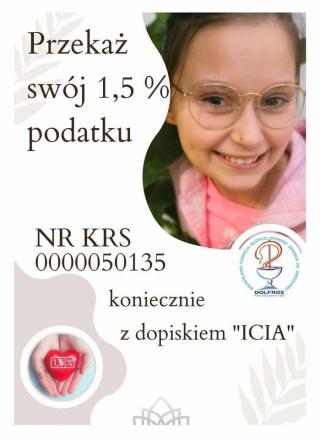 Oliwia liczy na Twoje 1,5% podatku