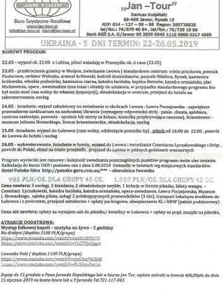Wycieczka na Ukrainę - ostatnie wolne miejsca!
