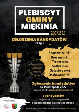 Plebiscyt Gminy Miękinia. Przyjmowanie zgłoszeń rozpoczęte!