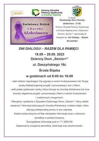 Światowy Dzień Choroby Alzheimera