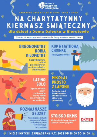 Charytatywny Kiermasz Świąteczny fundacji Drzewko Szczęścia z wieloma atrakcjami!