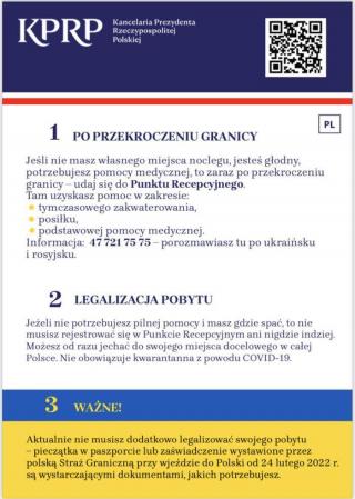 Ważne informacje dla uchodźców z Ukrainy [PL,UA]