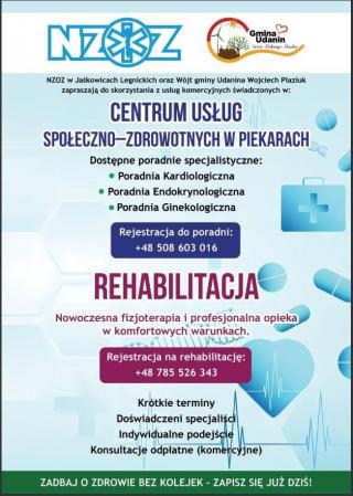 W Centrum Usług Społeczno–Zdrowotnych w Piekarach będzie filia NZOZ Jaśkowice Legnickie