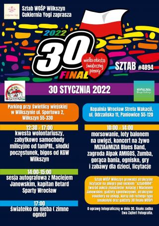 ZAGRAJCIE Z NAMI W 30. FINALE WOŚP! Sztab DK Środa Śląska i Wilkszyn RAZEM dla WOŚP