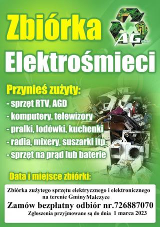 Zbiórka elektrośmieci w gminie Malczyce